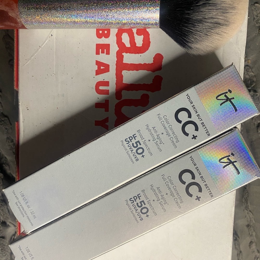 IT cosmetics CC+ full coverage cream + anti aging broad spectrum 50 SPF MEDIUMx2